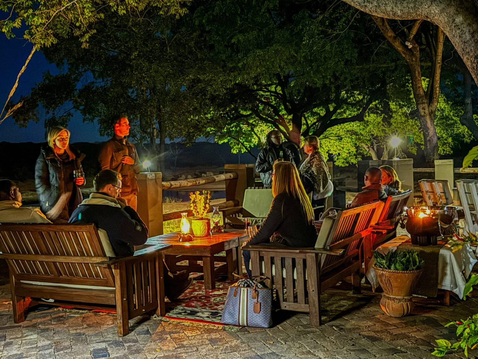 Night Game Drive, Zambezi National Park and Bush Dinner