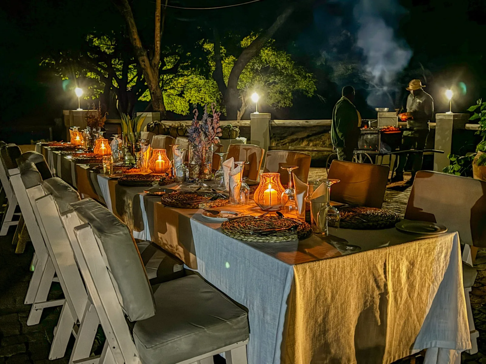 Night Game Drive, Zambezi National Park and Bush Dinner